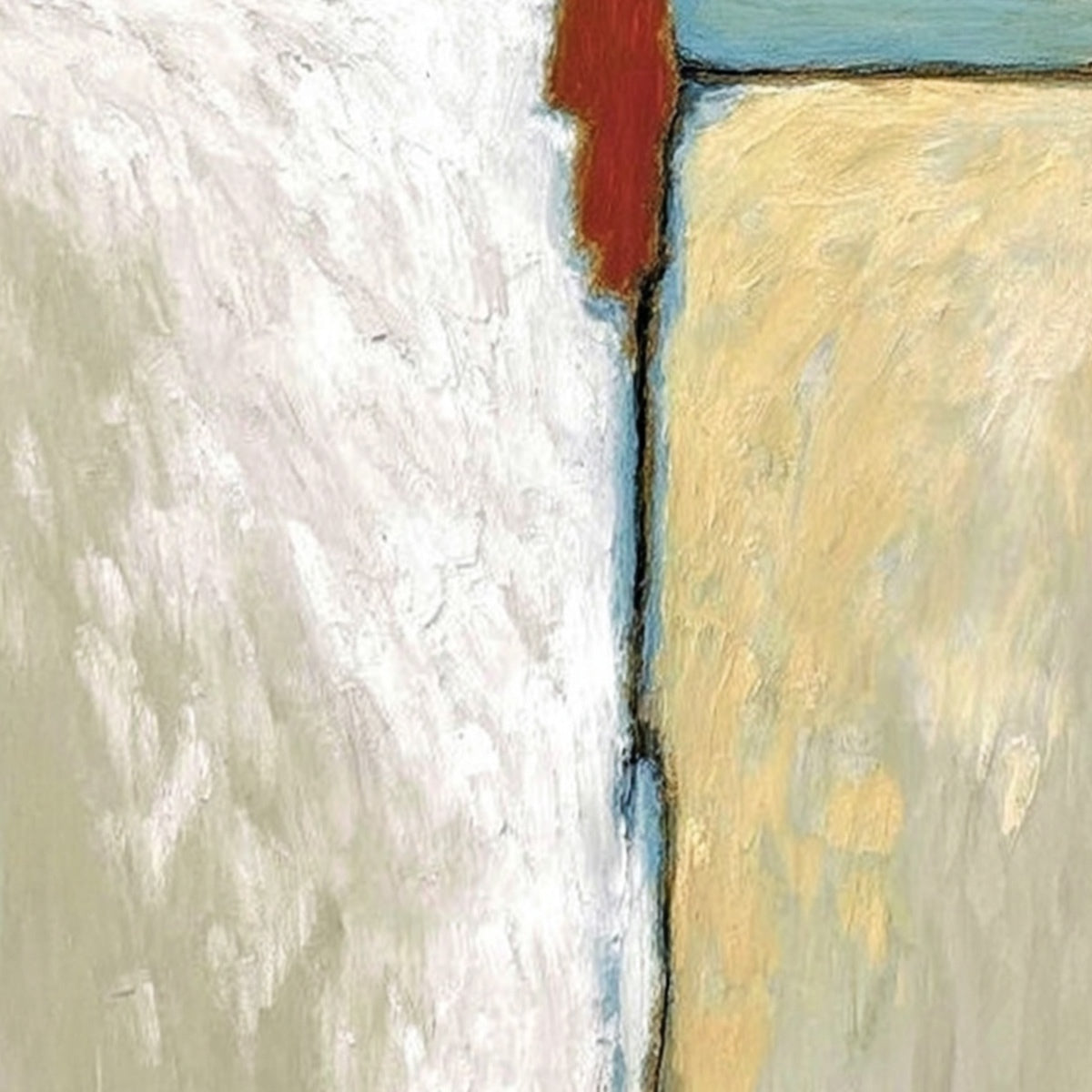 **THE WATCHER**: Minimalist Figurative Abstract Textured Painting