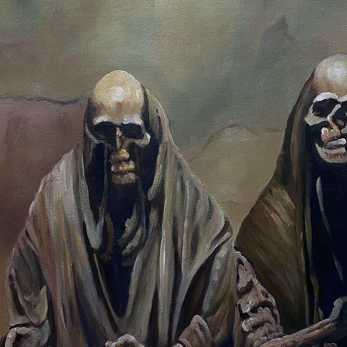 THE LAST SUPPER: Dark Art, Gothic Decor, Panoramic Wall Art