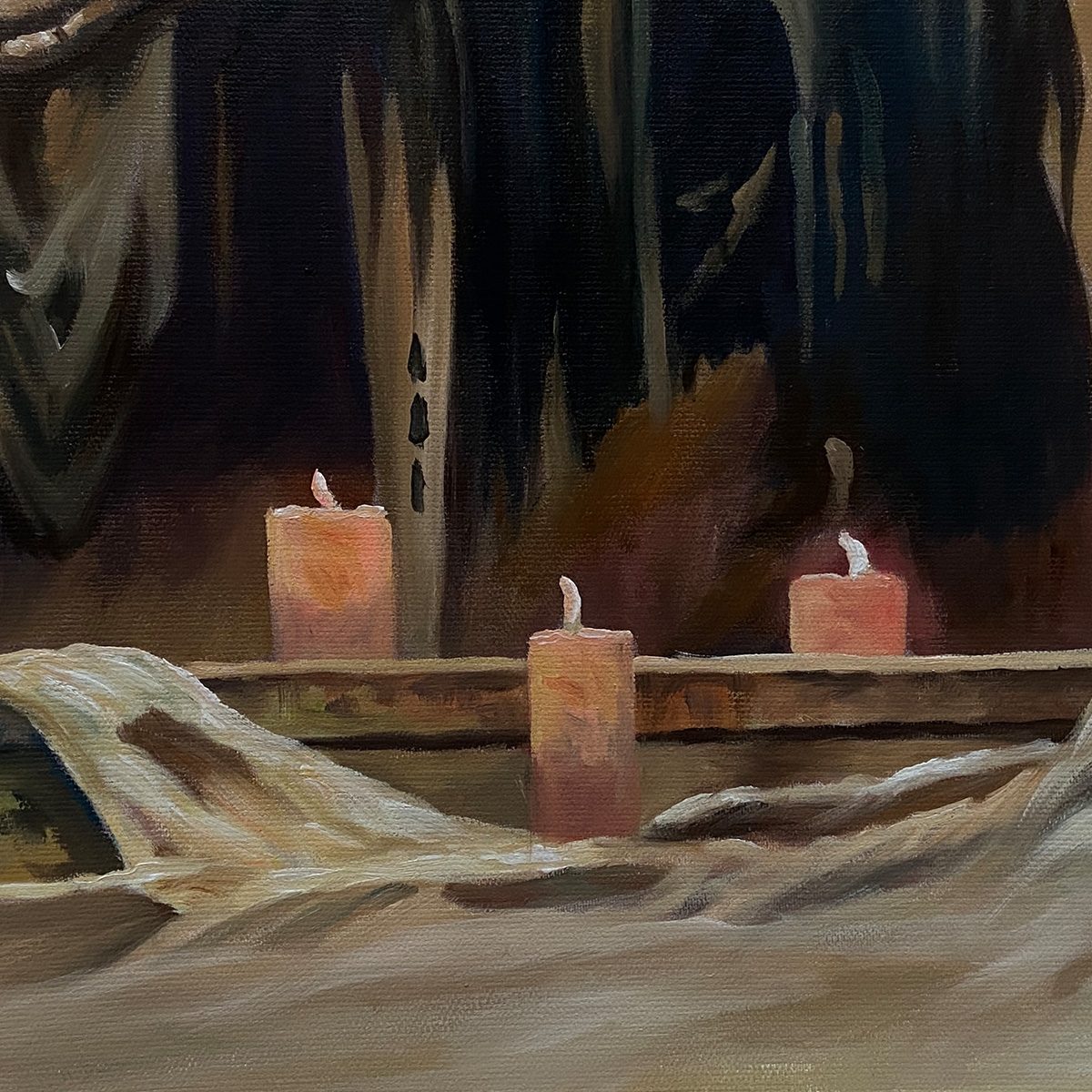 Death NYC Last Supper アート作品 絵画 The Last Supper: Dark Art | Gothic Decor | Panoramic Wall Art