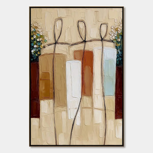 THE PASSAGE: Textured Wabi Sabi Abstract Earth Tone Painting