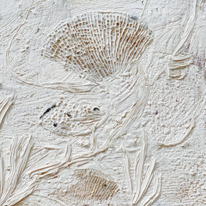 TIDAL RELICS: Textured Wabi Sabi Abstract Ocean Painting