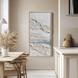 TIDELINE: Wabi Sabi Textured Coastal Abstract Painting