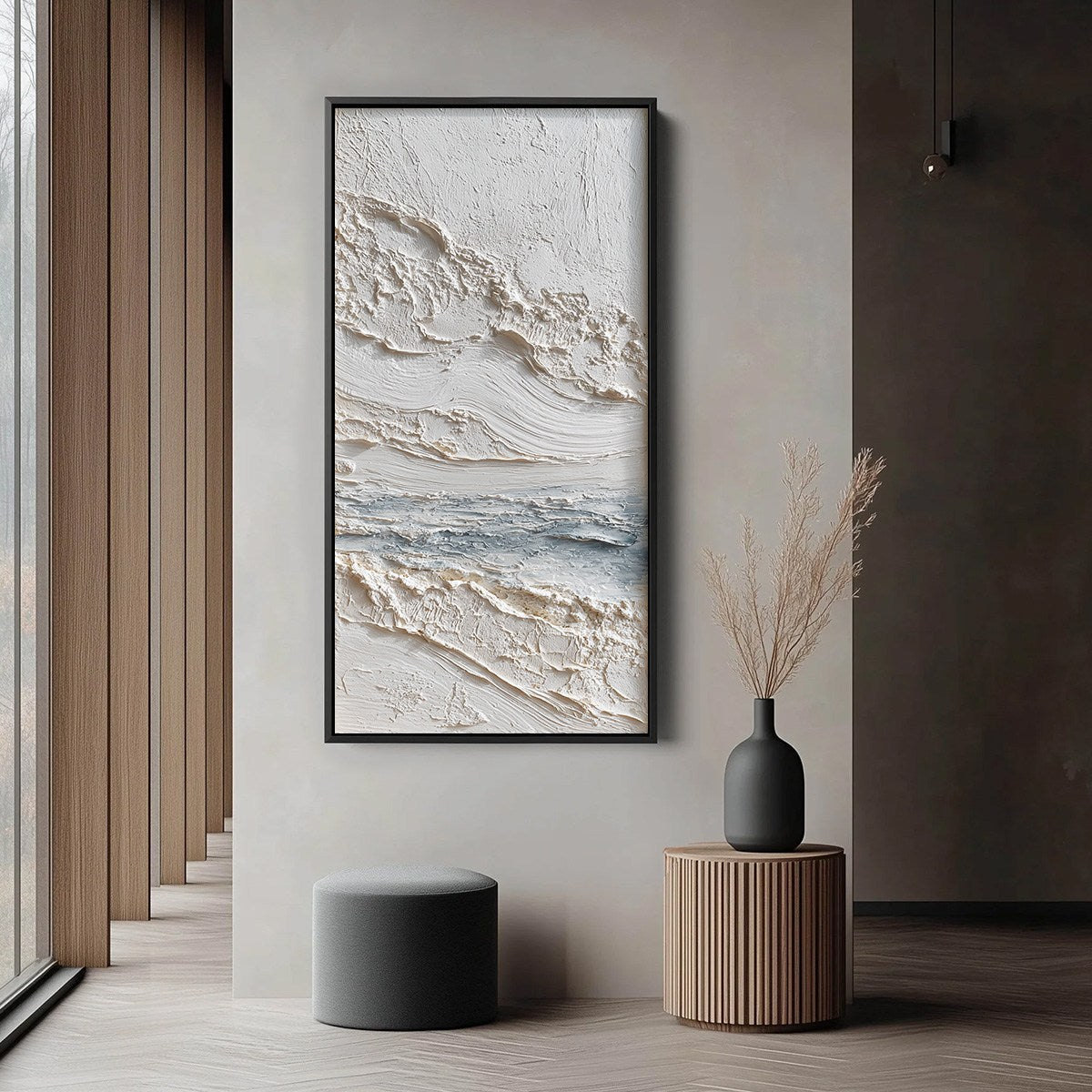 TIDELINE: Wabi Sabi Textured Coastal Abstract Painting