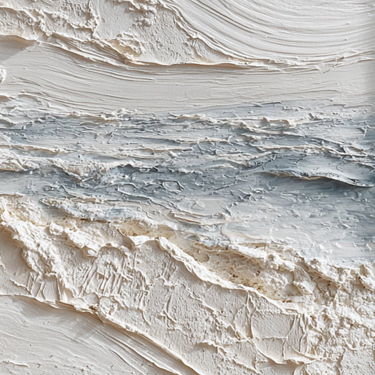 TIDELINE: Wabi Sabi Textured Coastal Abstract Painting