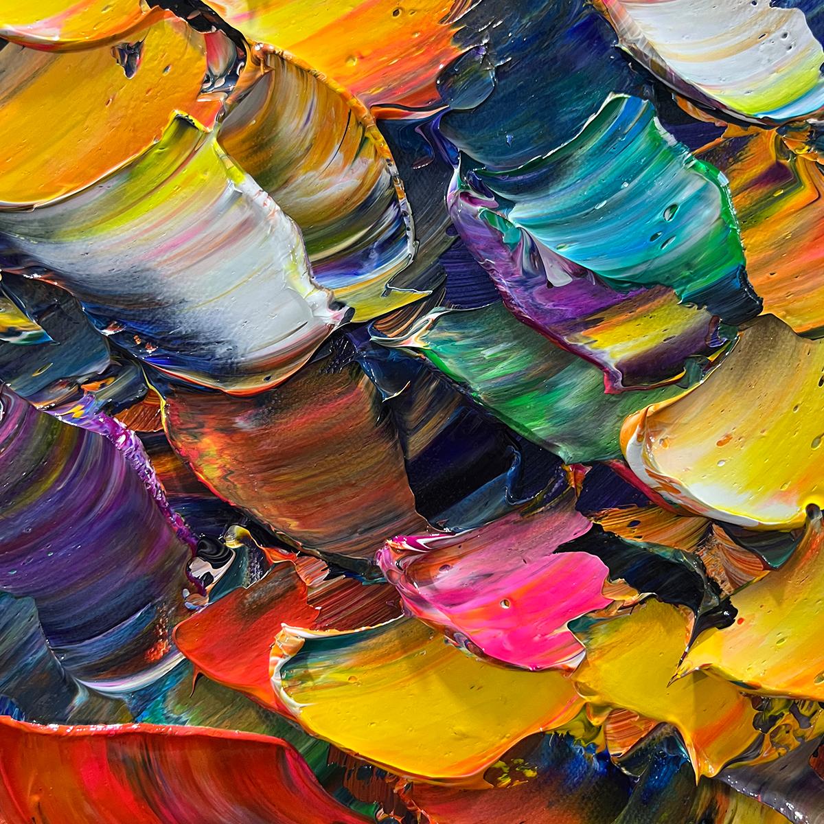 Tree of Life: Original Textured Impasto Colorful Tree Oil Painting
