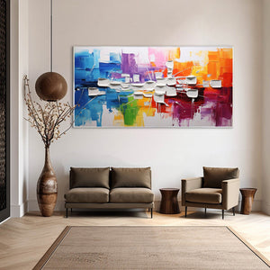 Urban Abstract: Abstract Oil Painting
