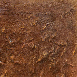 UMBRA: Textured Abstract Square Brown Oil Painting