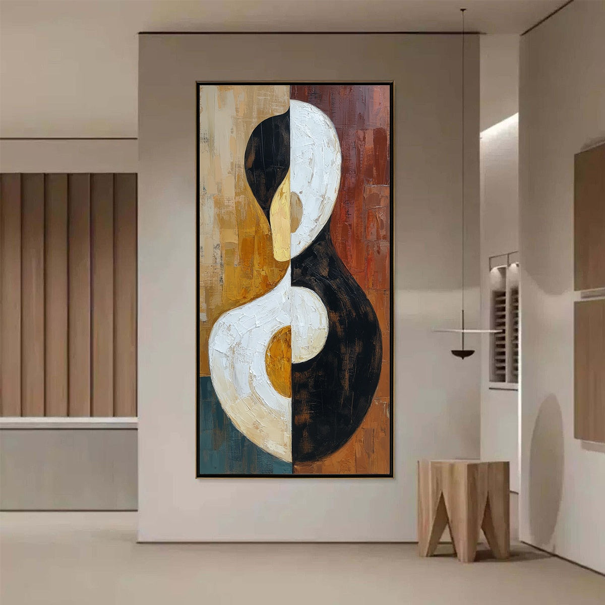 UNITY: Large Textured Abstract Figurative Wall Art