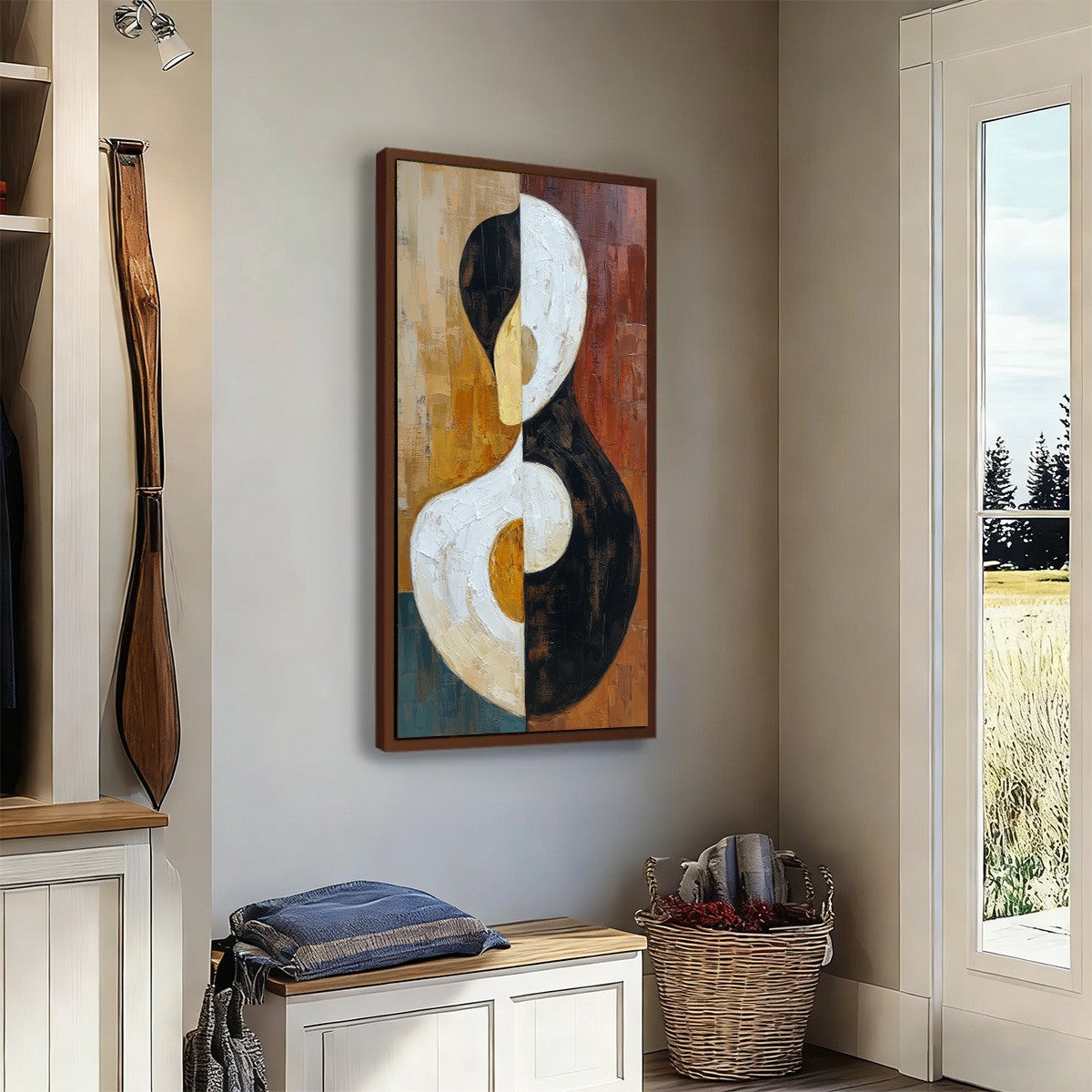 UNITY: Large Textured Abstract Figurative Wall Art