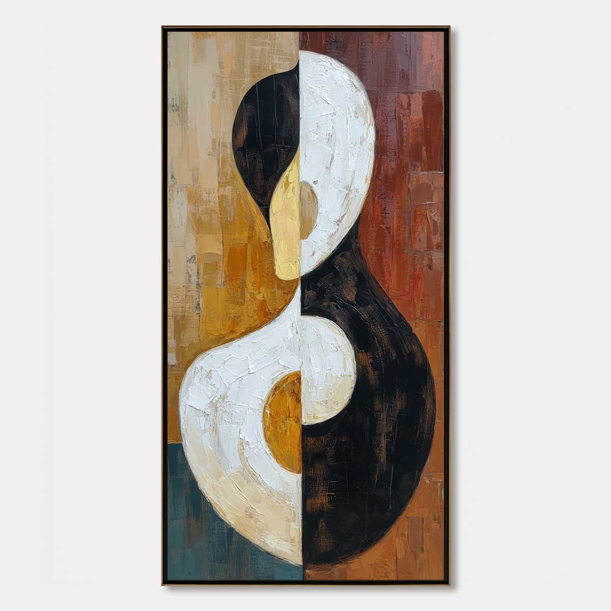 UNITY: Large Textured Abstract Figurative Wall Art
