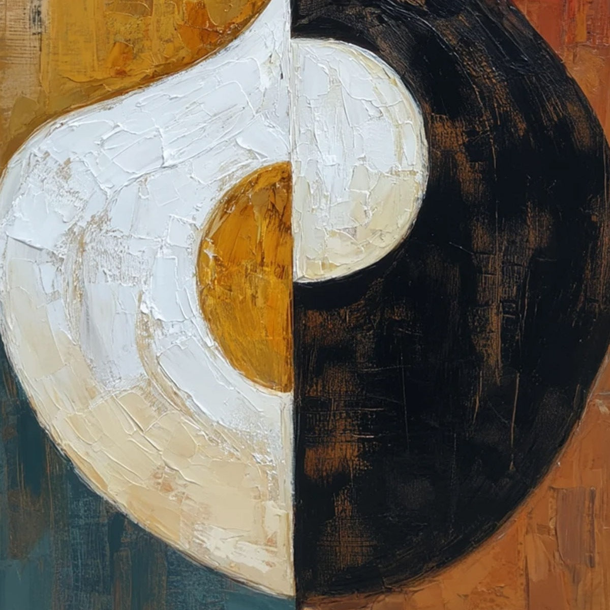 UNITY: Large Textured Abstract Figurative Wall Art