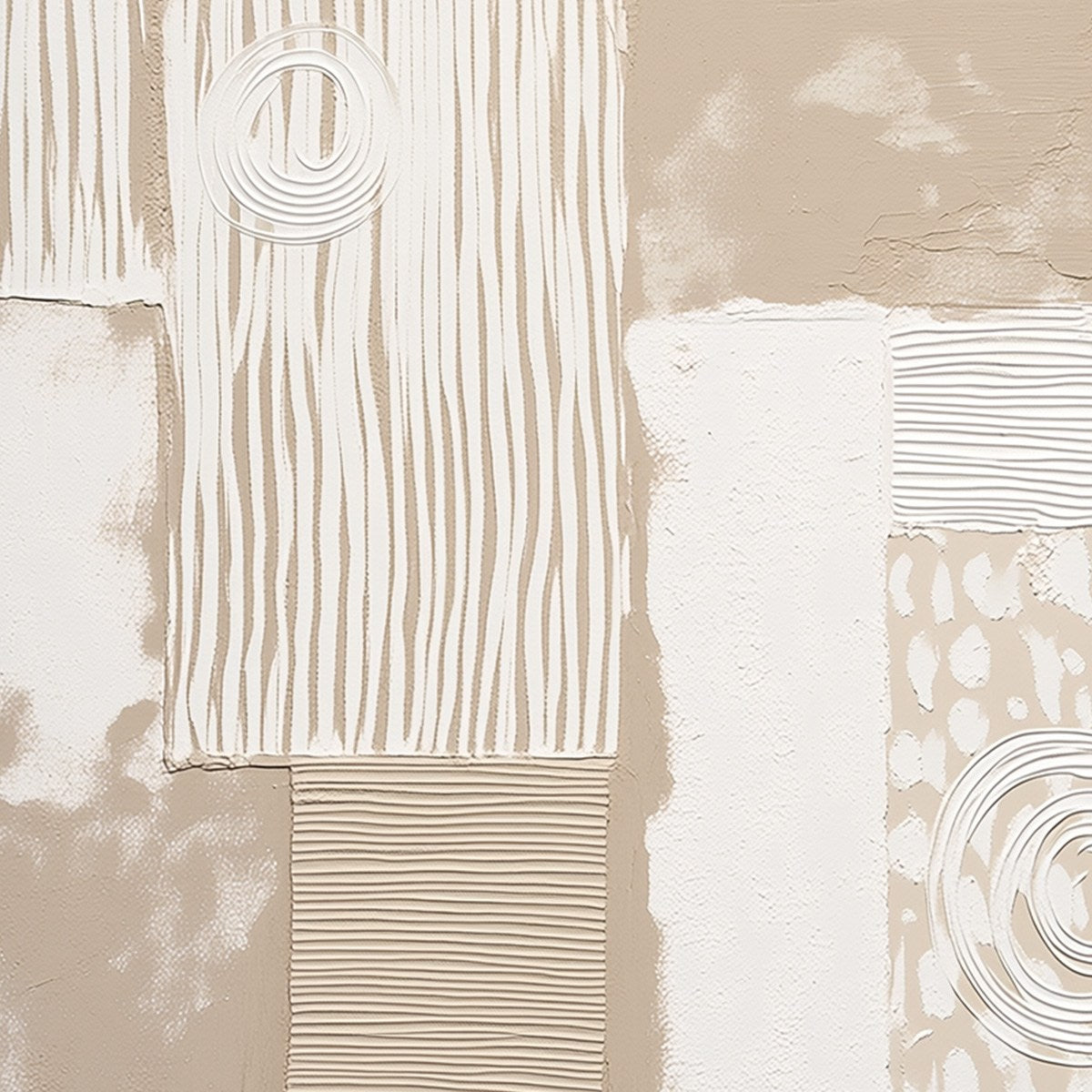 URBAN ARTIFACTS: Large Textured Minimalist Abstract Painting