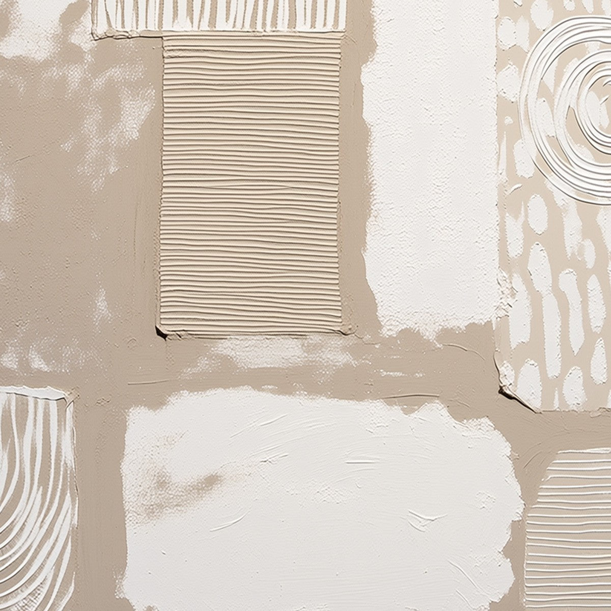 URBAN ARTIFACTS: Large Textured Minimalist Abstract Painting