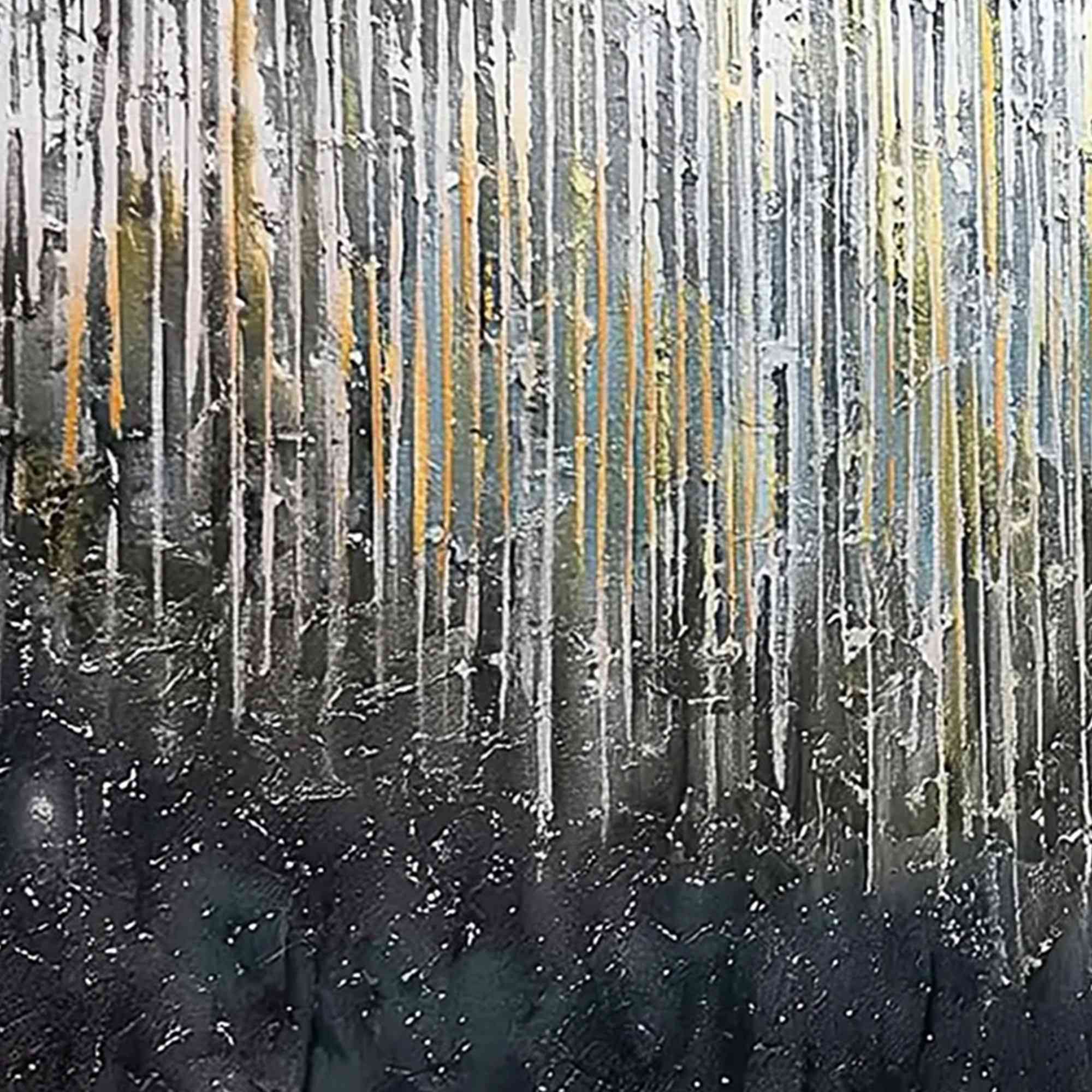 URBAN CASCADE: Large Textured Abstract Palette Knife Painting