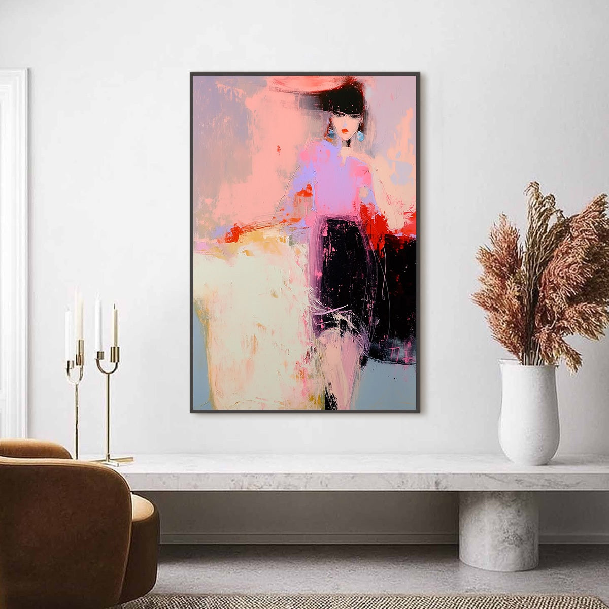 URBAN ENIGMA: Modern Abstract Figurative Portrait Painting