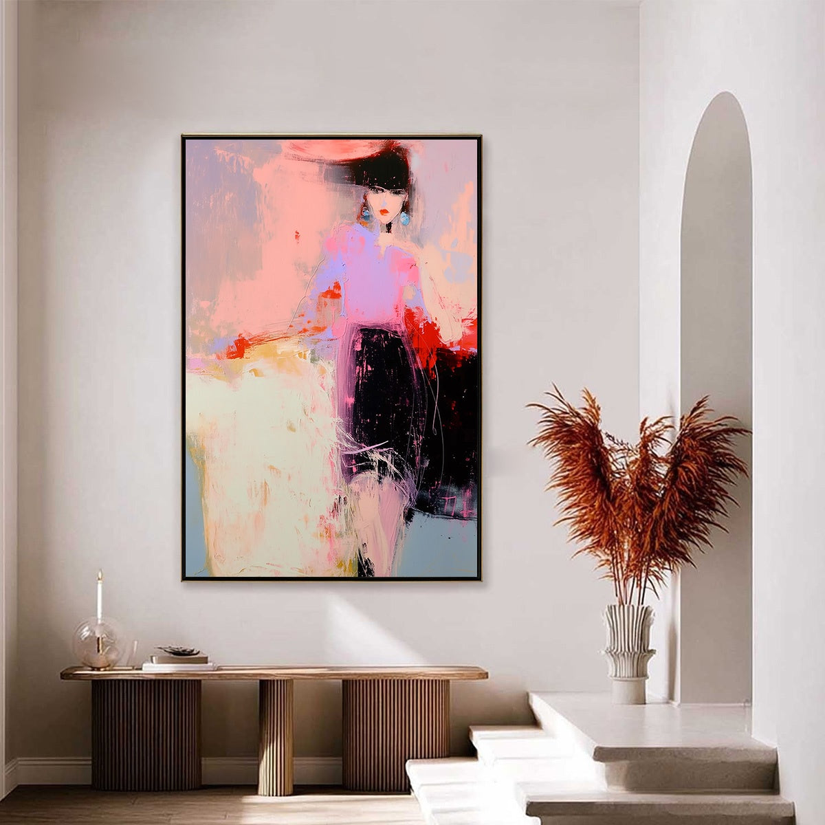 URBAN ENIGMA: Modern Abstract Figurative Portrait Painting