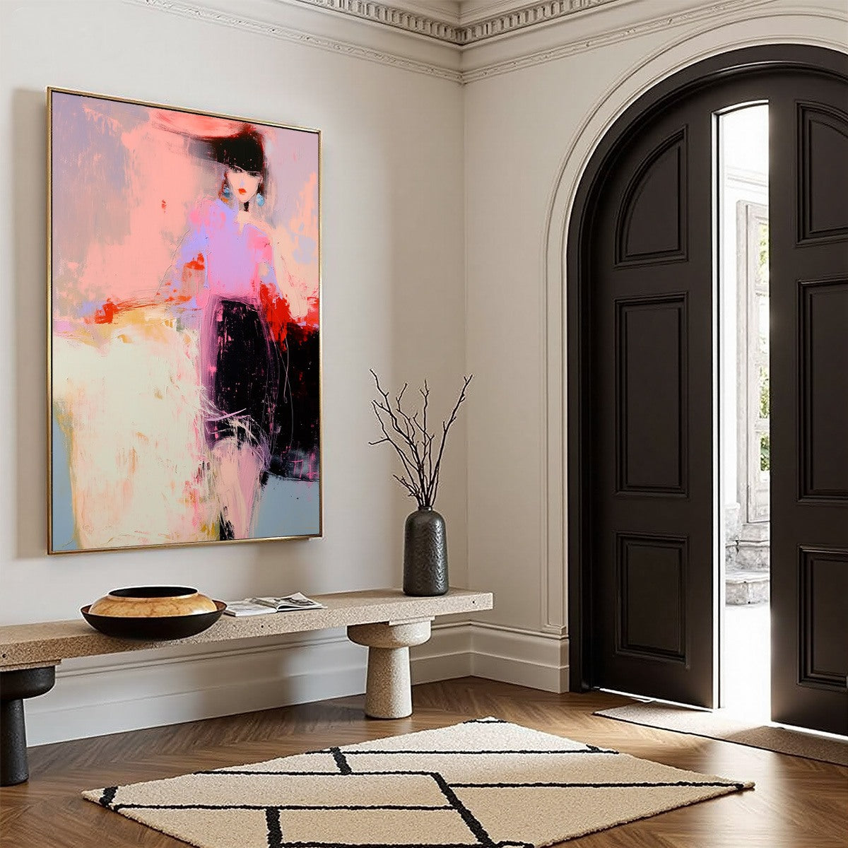 URBAN ENIGMA: Modern Abstract Figurative Portrait Painting