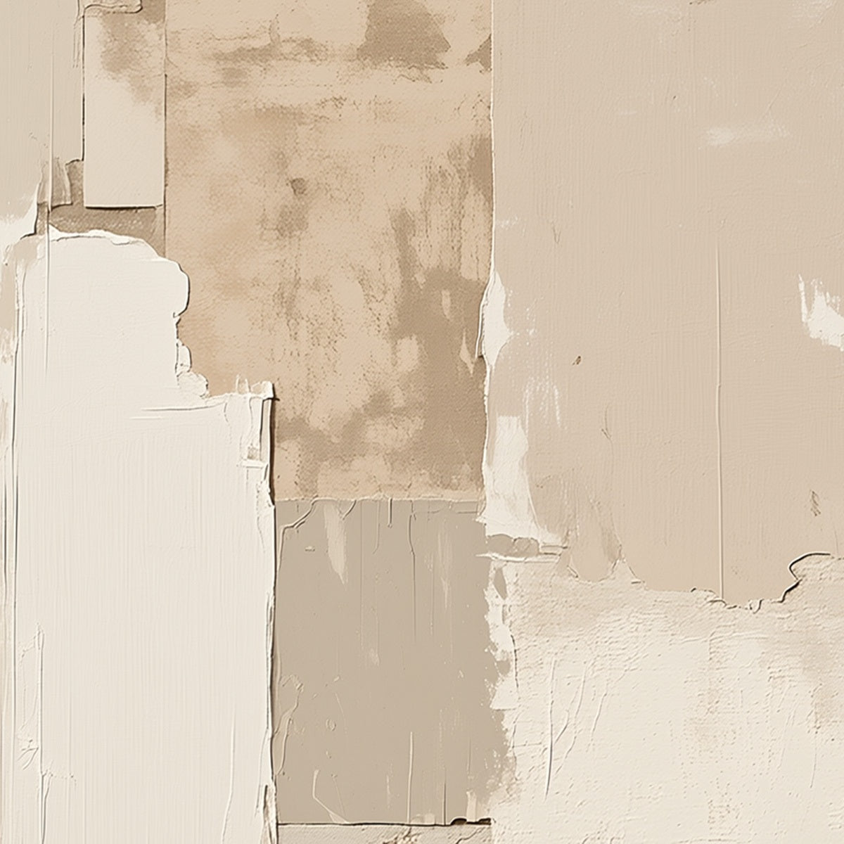 URBAN FOSSIL: Large Vertical Textured Minimalist Abstract Painting