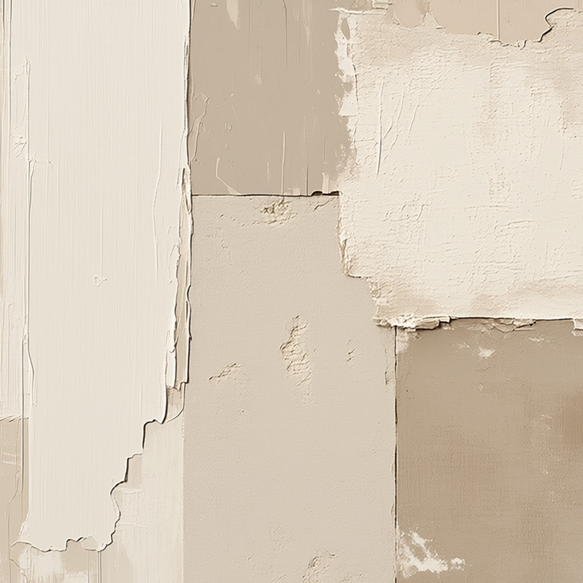 URBAN FOSSIL: Large Vertical Textured Minimalist Abstract Painting
