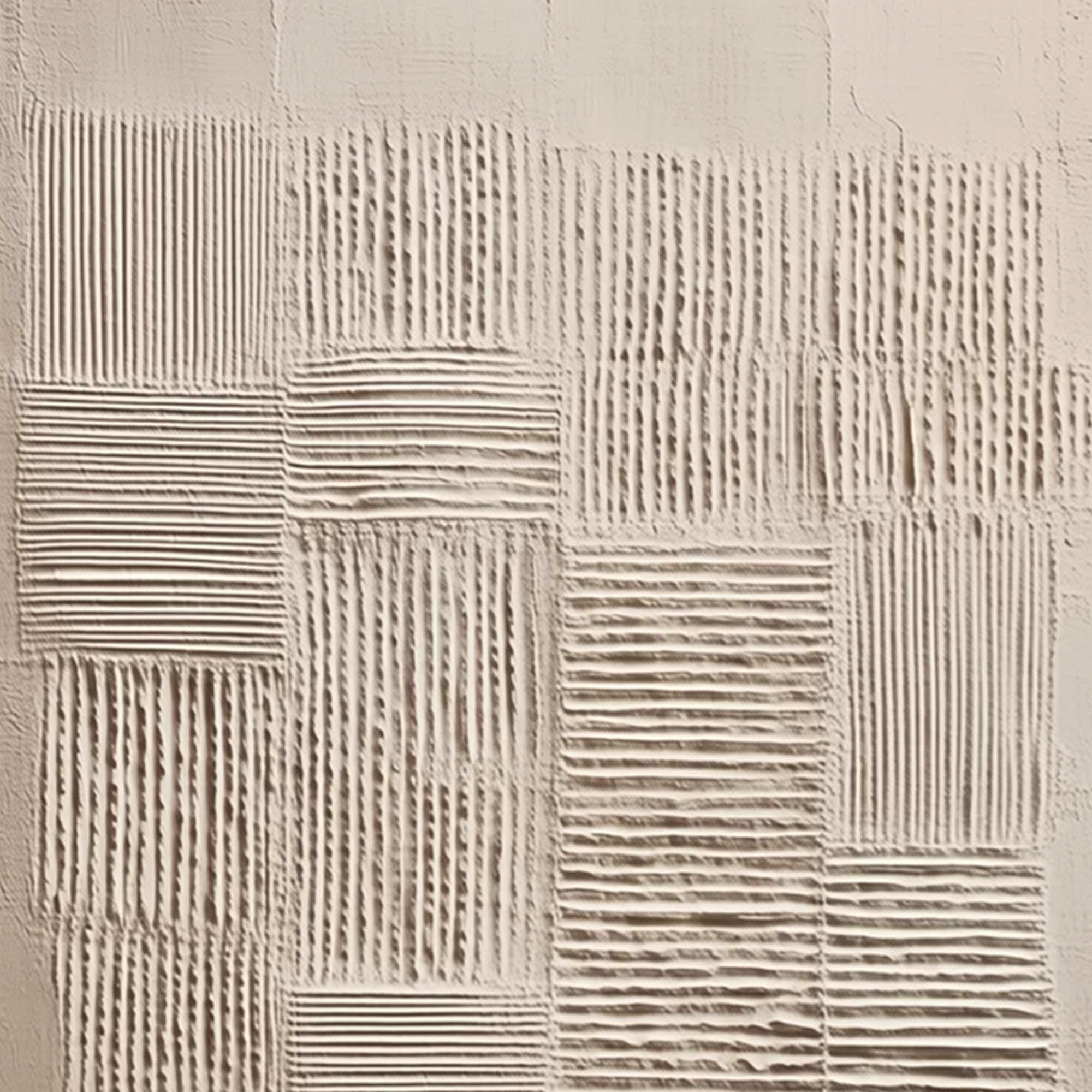 URBAN GRID: Textured Beige Minimalist Abstract Wabi Sabi Wall Art