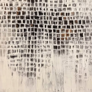 URBAN GRID: Textured Minimalist Abstract Painting for Modern Decor