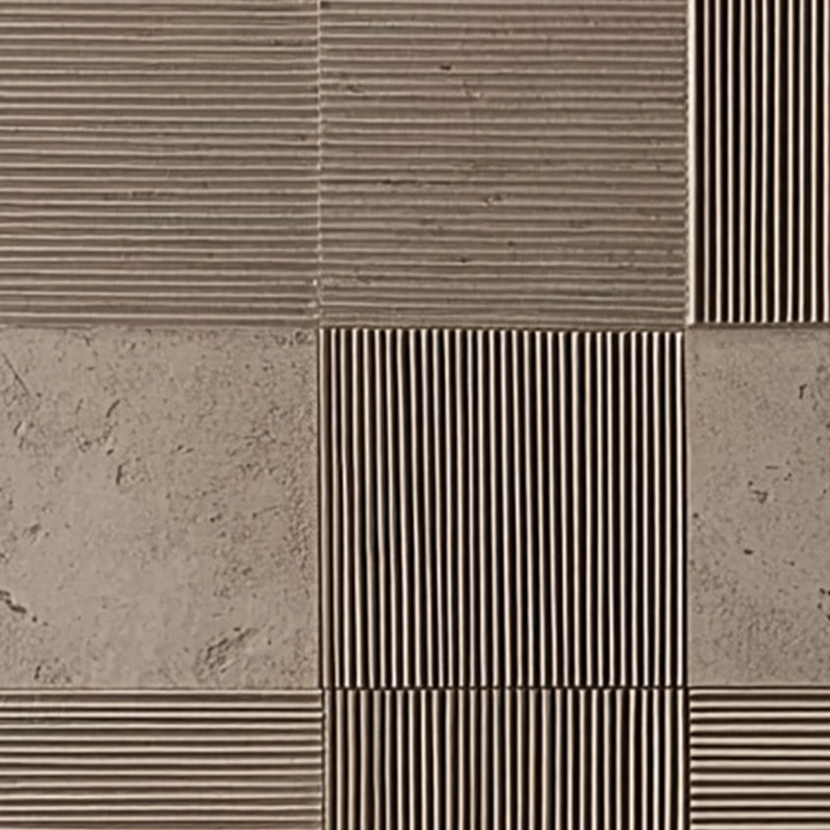 URBAN GRID: Textured Minimalist Abstract Painting in Neutral Tones