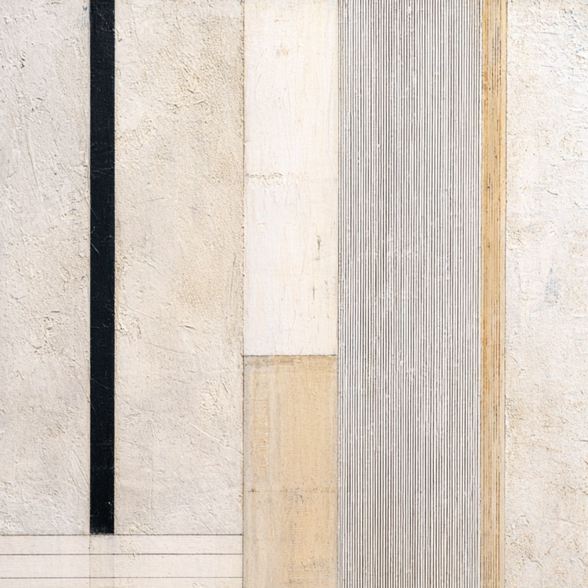 URBAN GRID: Textured Minimalist Architectural Abstract Painting