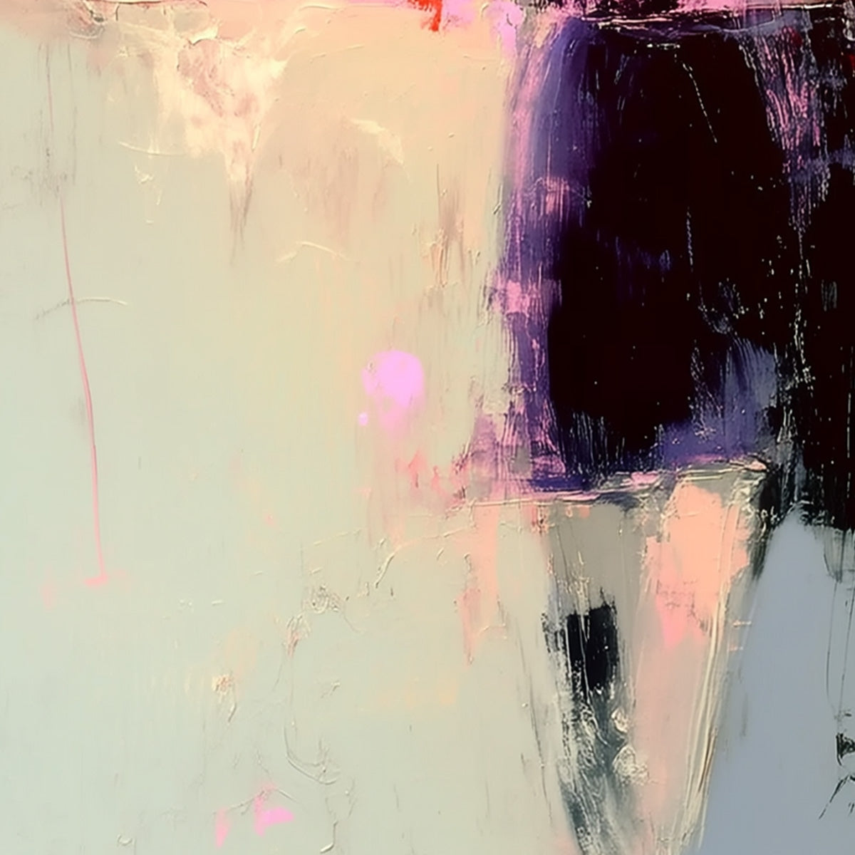 URBAN MUSE: Abstract Figurative Portrait Oil Painting