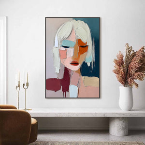 URBAN MUSE: Modern Abstract Figurative Portrait Painting