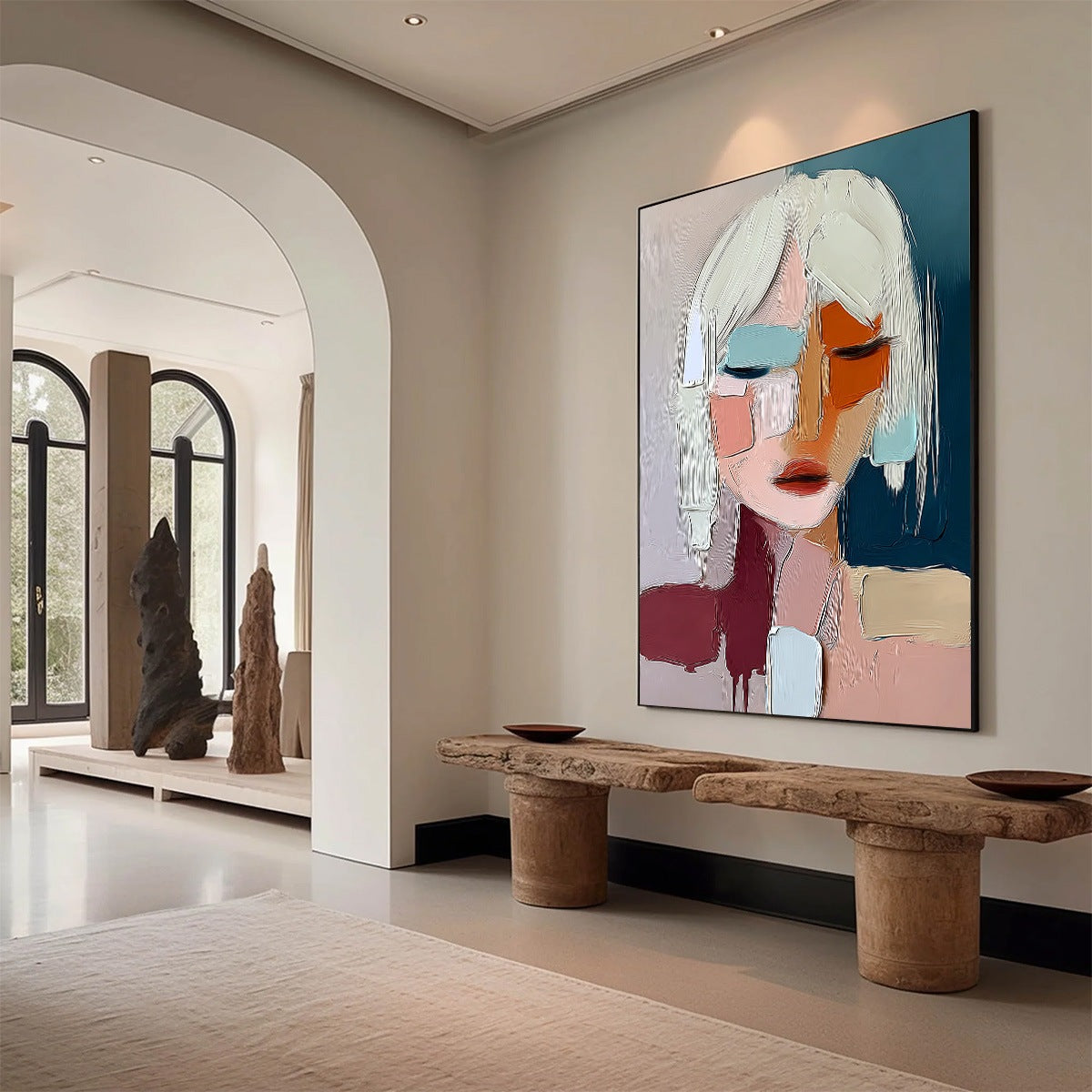 URBAN MUSE: Modern Abstract Figurative Portrait Painting