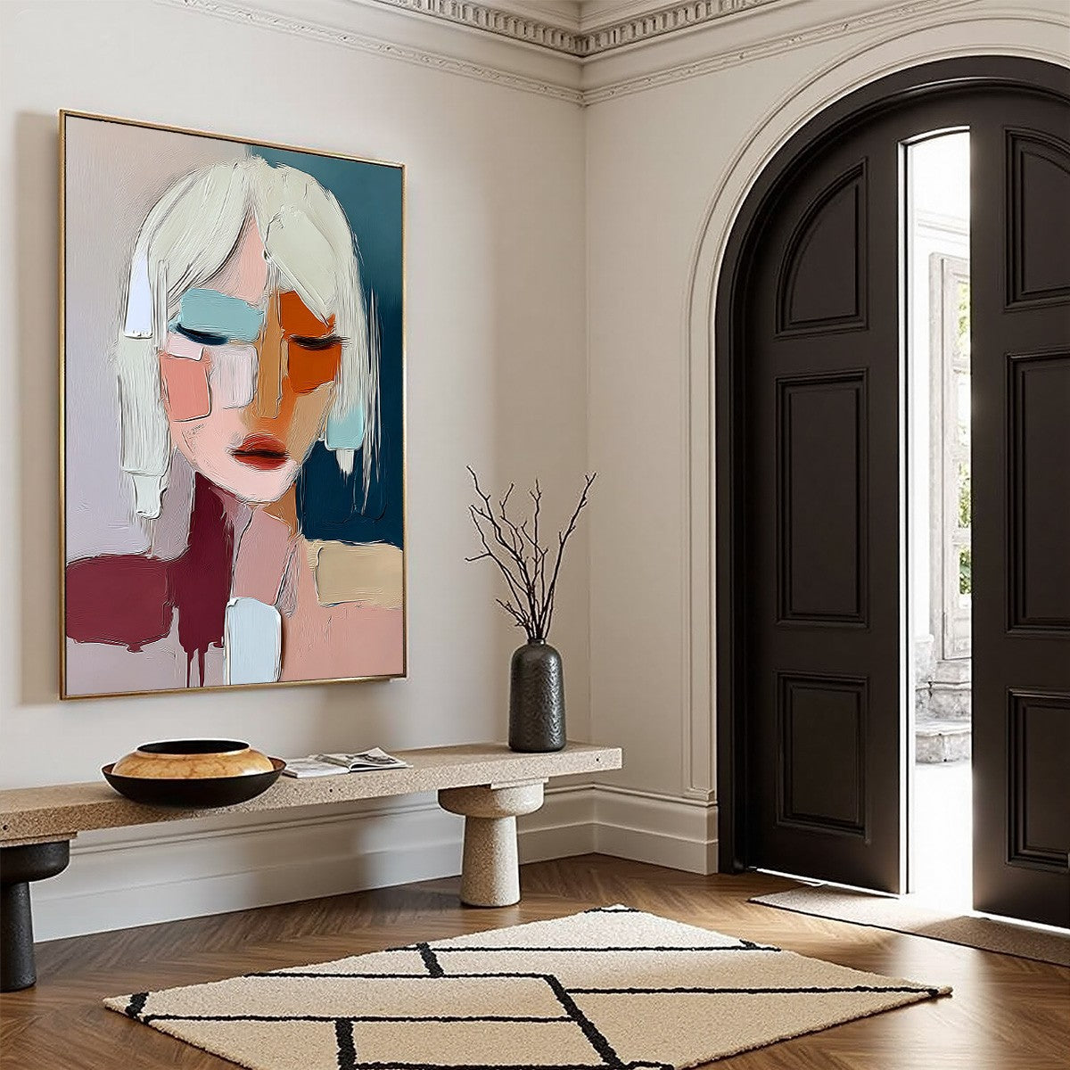 URBAN MUSE: Modern Abstract Figurative Portrait Painting