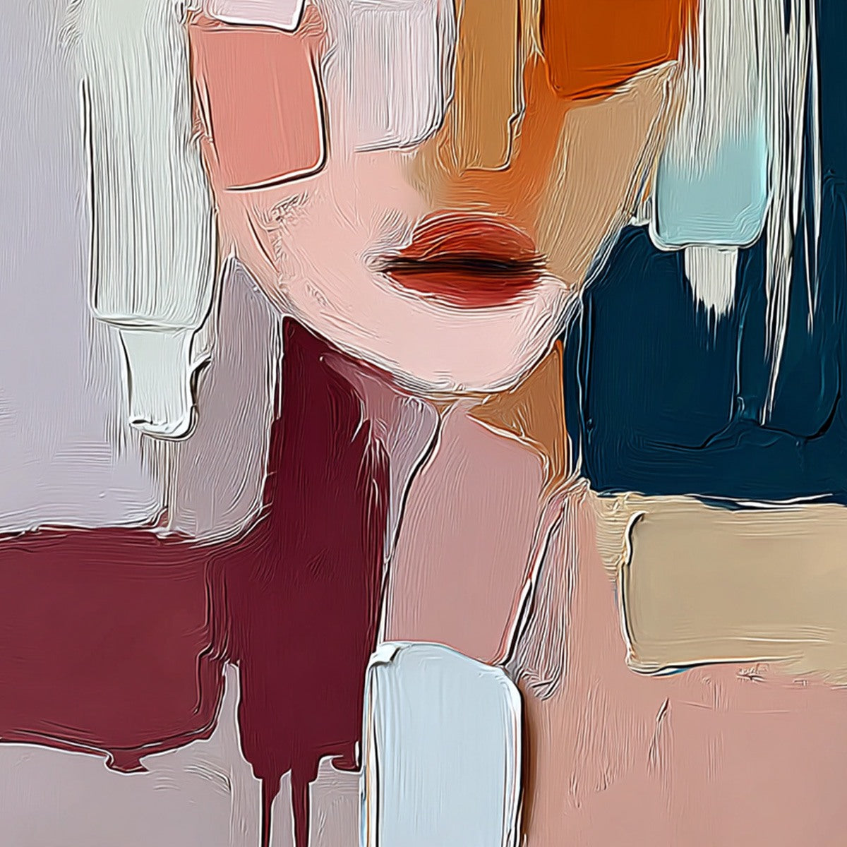 URBAN MUSE: Modern Abstract Figurative Portrait Painting