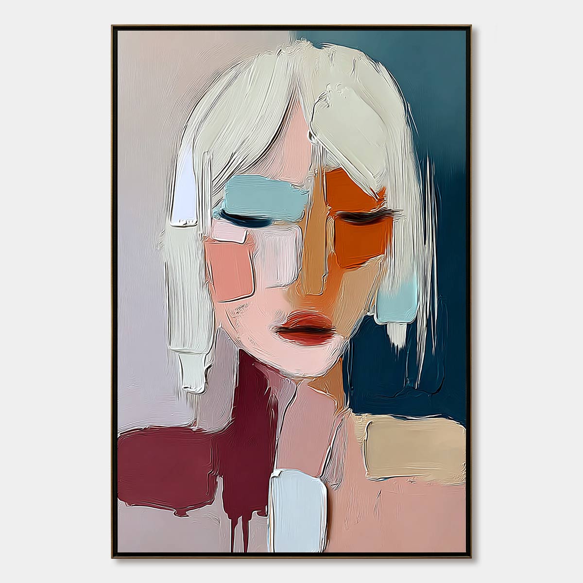 URBAN MUSE: Modern Abstract Figurative Portrait Painting