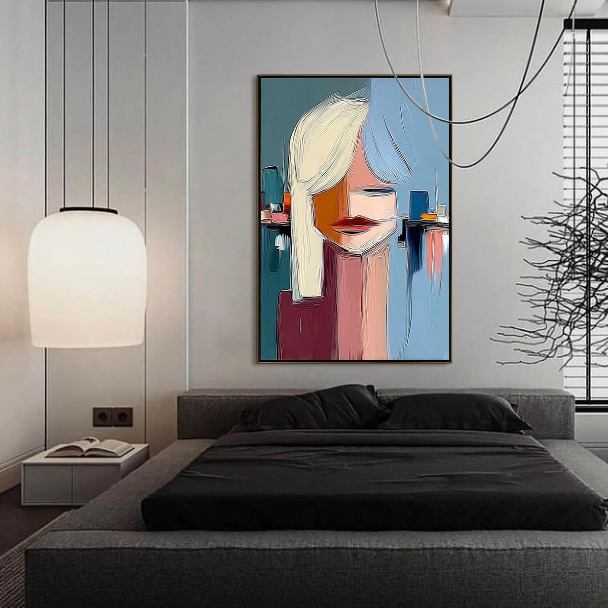 URBAN MUSE: Modern Abstract Portrait Wall Art