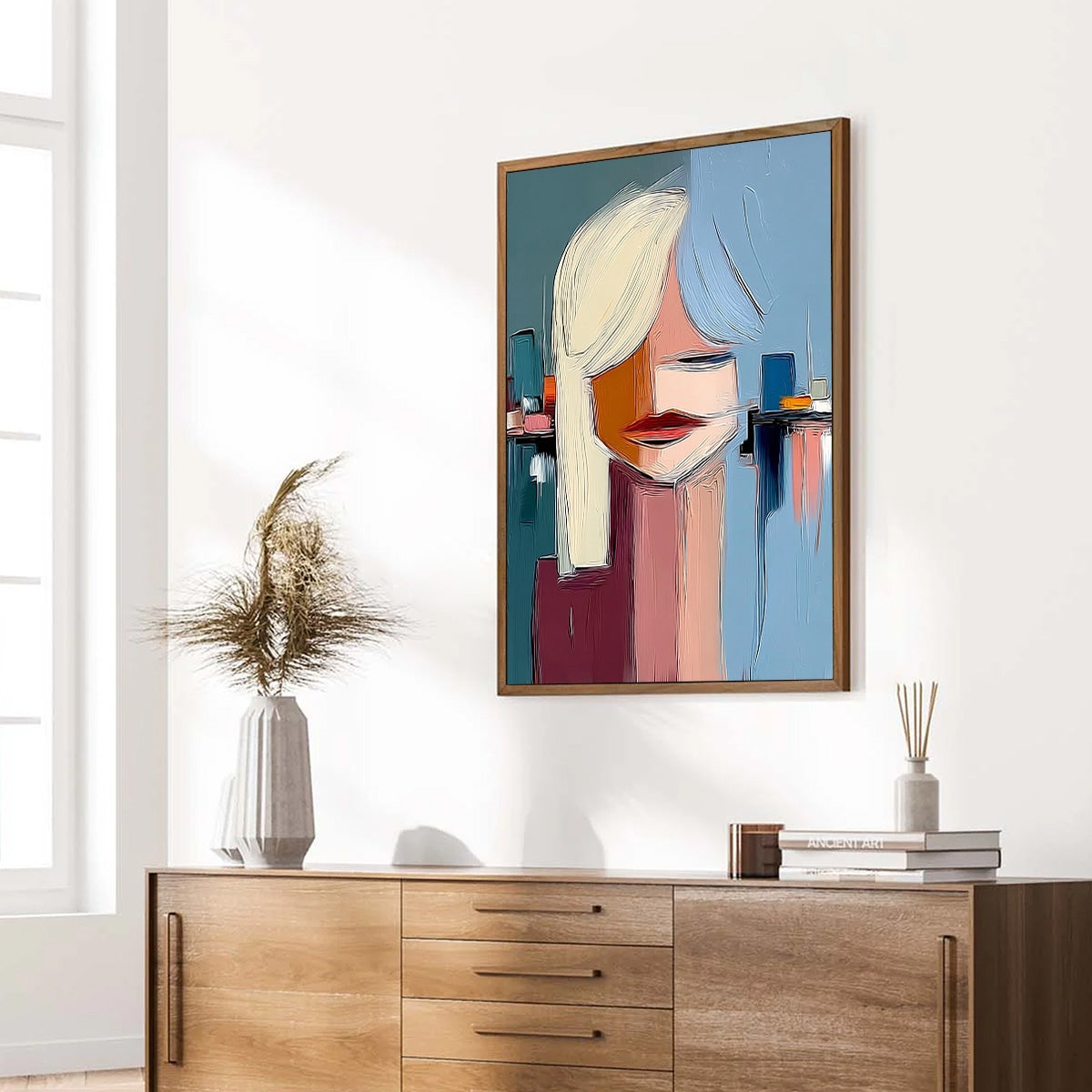URBAN MUSE: Modern Abstract Portrait Wall Art