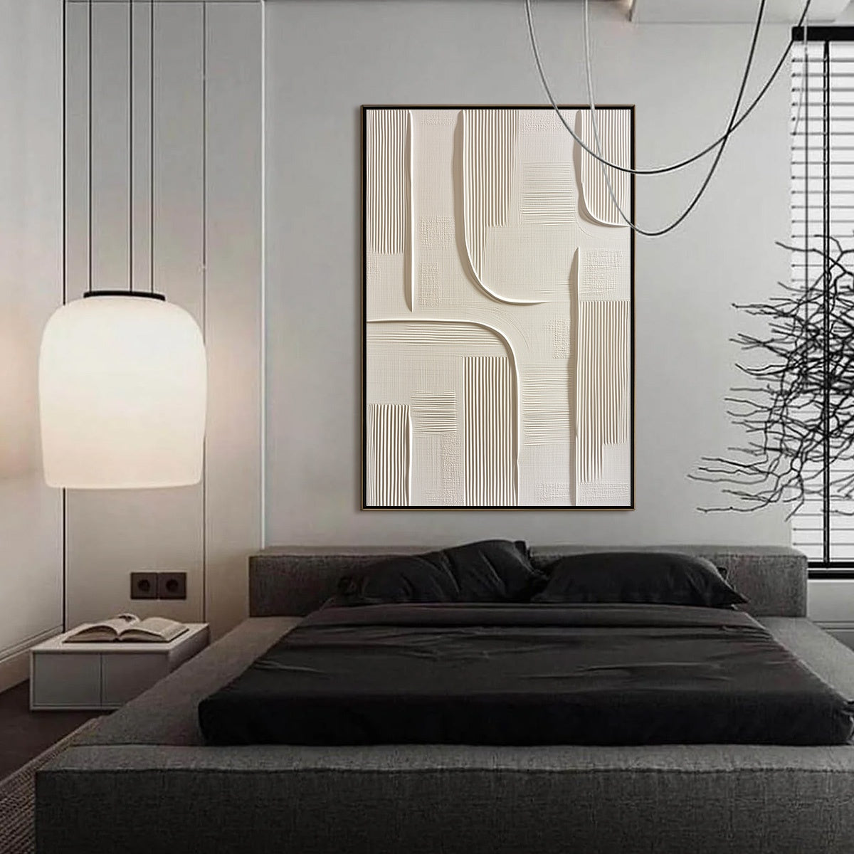 URBAN PATHWAYS: Textured Minimalist Wabi Sabi Abstract Wall Art