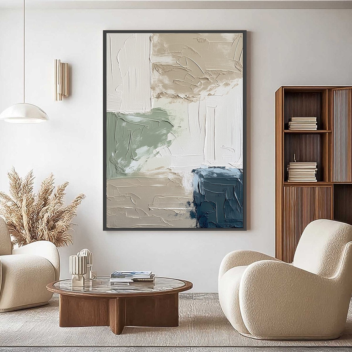 URBAN SANCTUARY: Textured Minimalist Abstract Painting
