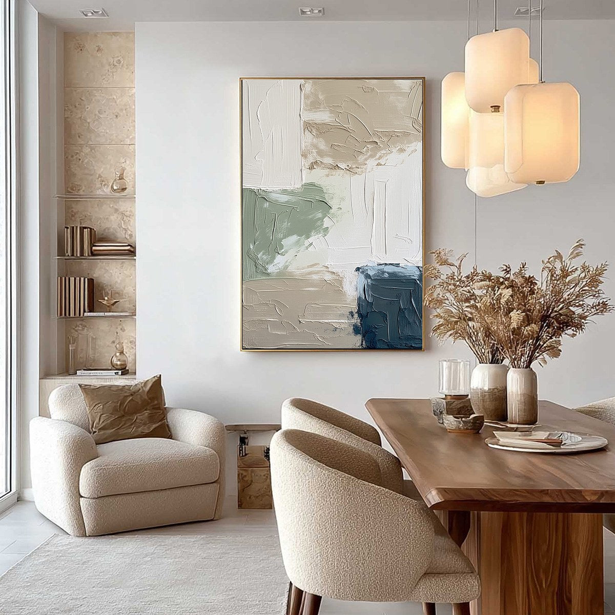 URBAN SANCTUARY: Textured Minimalist Abstract Painting