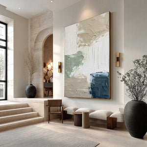 URBAN SANCTUARY: Textured Minimalist Abstract Painting