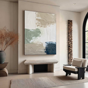 URBAN SANCTUARY: Textured Minimalist Abstract Painting
