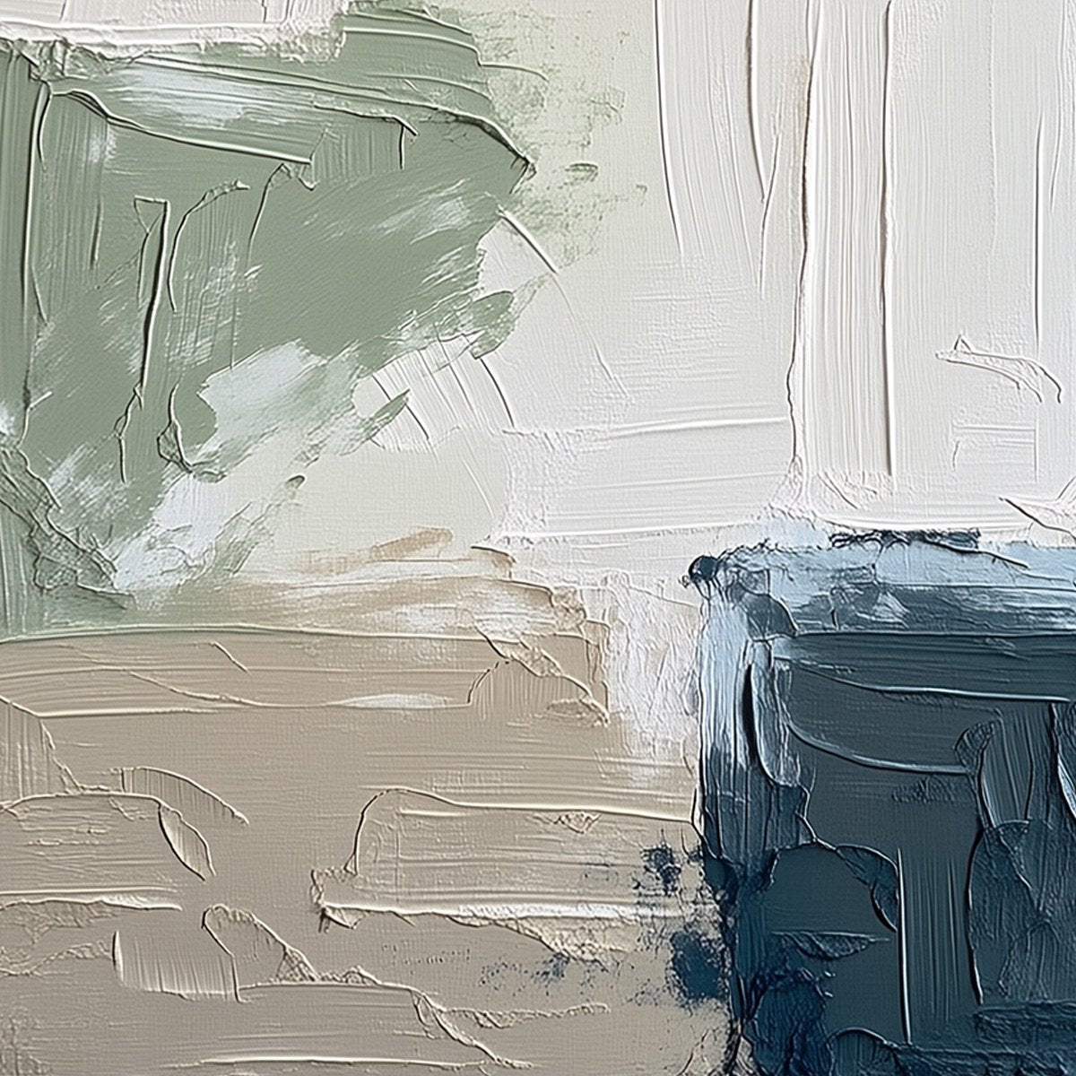URBAN SANCTUARY: Textured Minimalist Abstract Painting