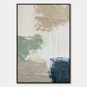 URBAN SANCTUARY: Textured Minimalist Abstract Painting