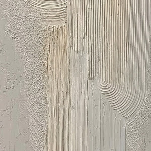 URBAN SANCTUARY: Textured Minimalist Arch Abstract Painting