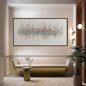 URBAN SONATA: Large Textured Minimalist Abstract Painting