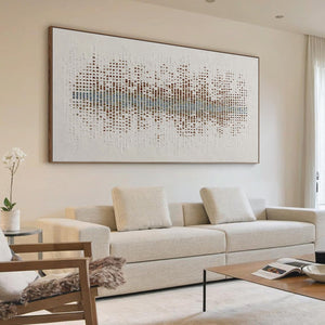 URBAN SONATA: Large Textured Minimalist Abstract Painting