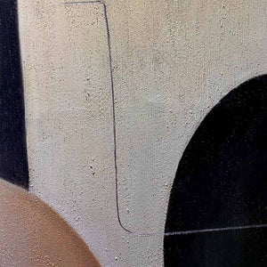 URBAN FORMS: Textured Minimalist Abstract Oil Painting