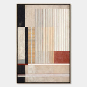 URBAN GRID: Modern Geometric Abstract Architectural Painting