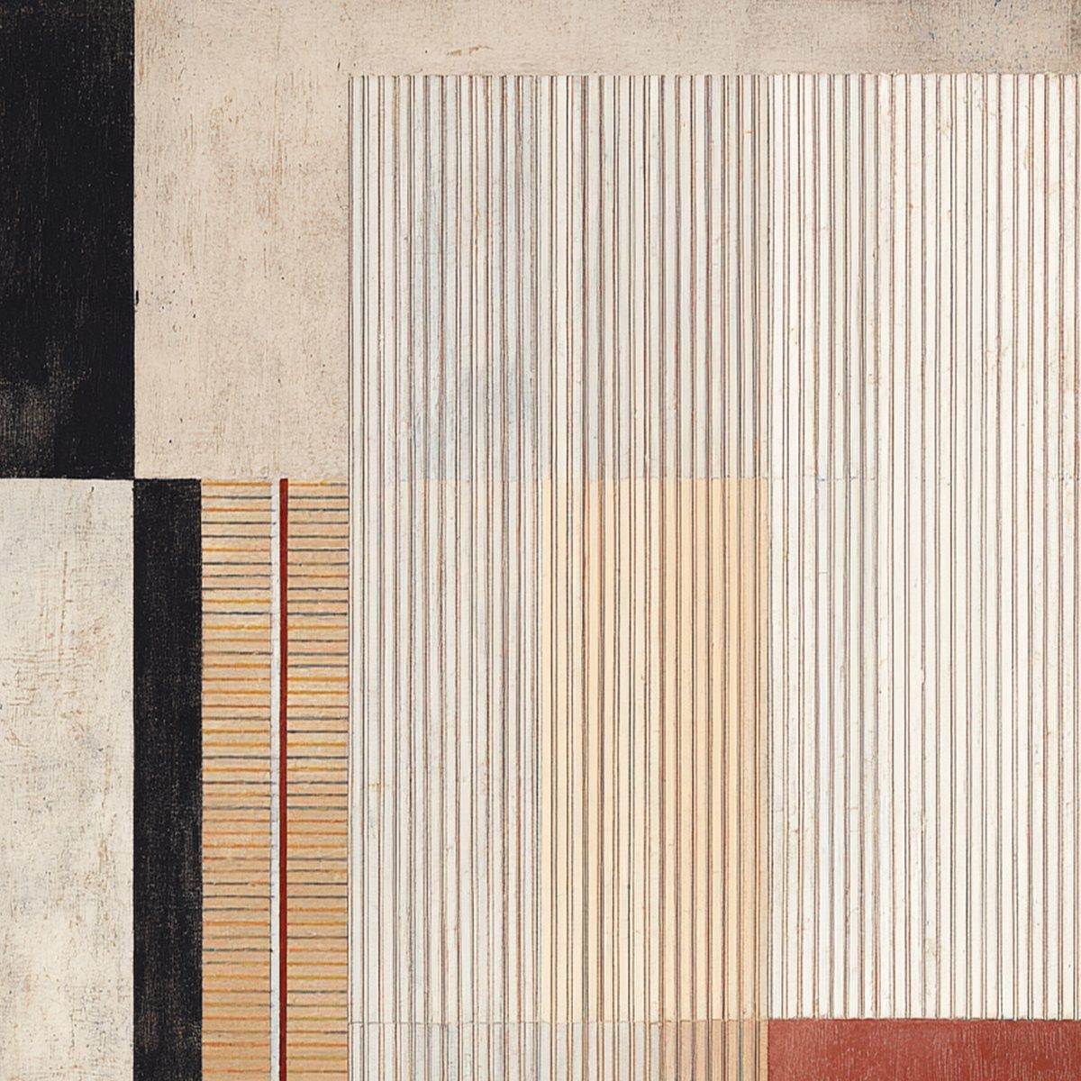 URBAN GRID: Modern Geometric Abstract Architectural Painting