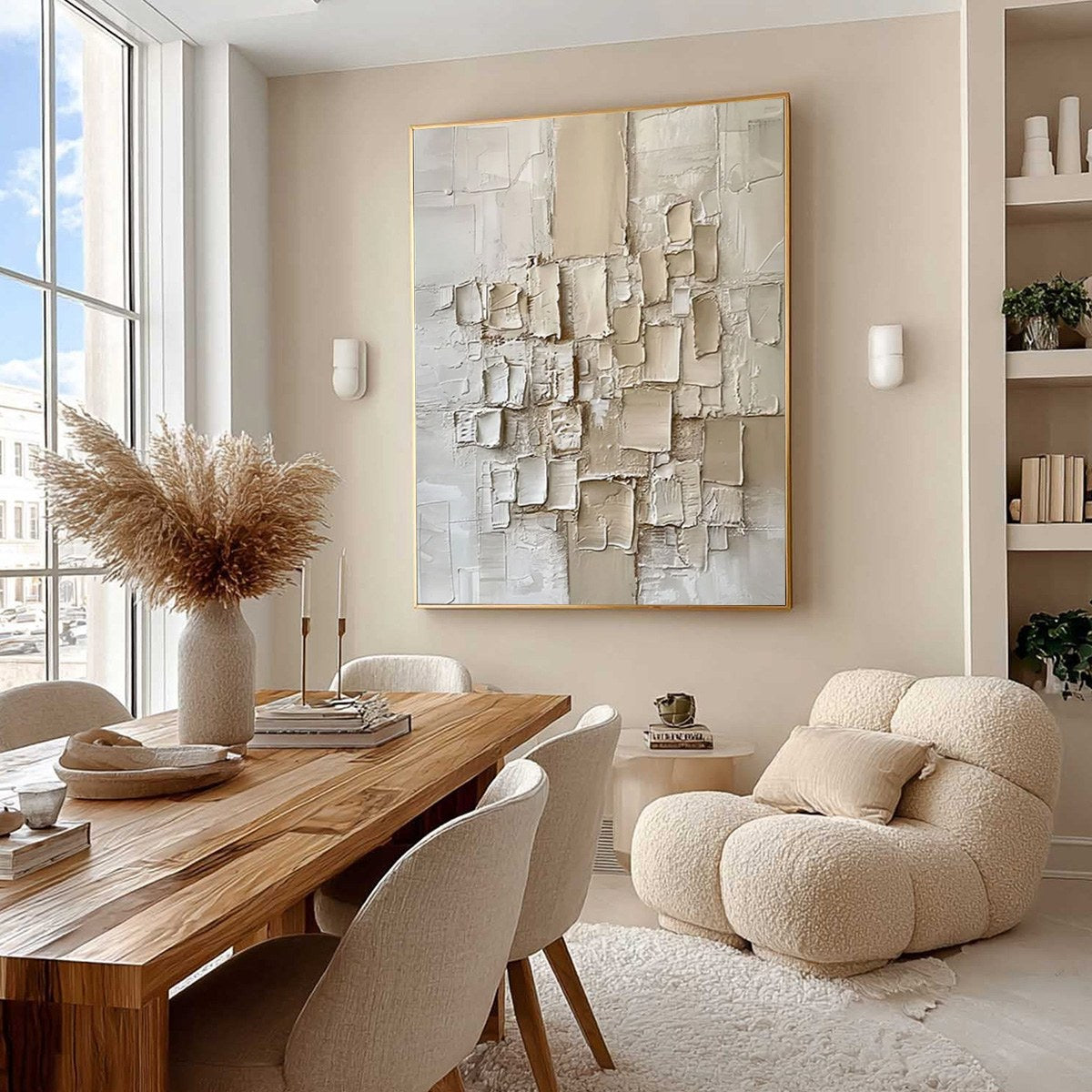 URBAN MOSAIC: Textured Minimalist Abstract Painting