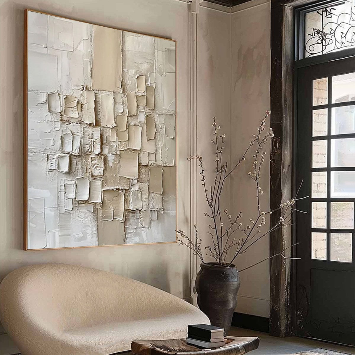 URBAN MOSAIC: Textured Minimalist Abstract Painting